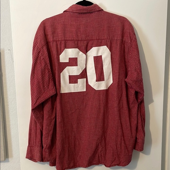 Oversized Brandy Melville Red Checkered Flannel Shirt - Picture 1 of 5